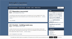 Desktop Screenshot of blog.debroglie.net